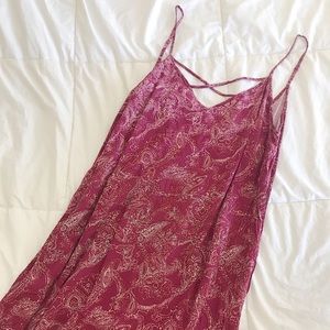 Pink Summer Criss Cross Dress